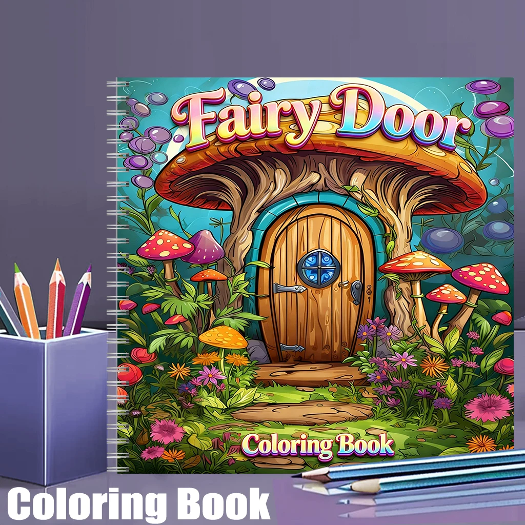 School Supplies - Livro de Colorir Porta da Fada