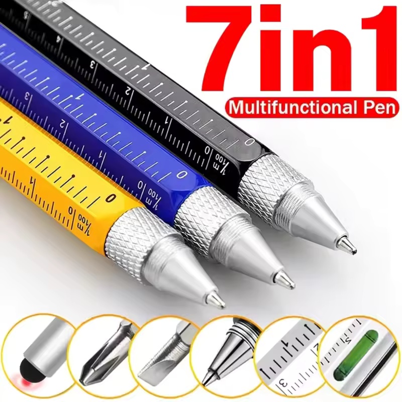 Writing Tools - Caneta multifuncional 7 em 1 com
