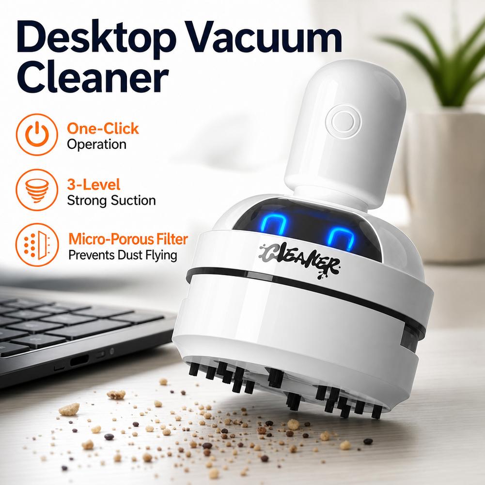 Aspirador de Pó Mini Silencios - Mini Desktop Vacuum Cleaner For Eraser Dust avaliação e preço
