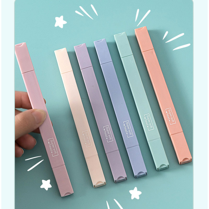 Conjunto de canetas iluminador - Pastel Highlighter Set Double Ended avaliação e preço